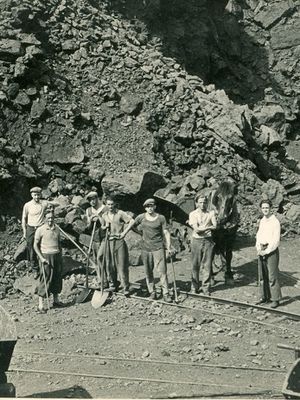 Tagebau in Esch 1928
