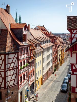 Stadtführung Nürnberg: Straße in der Altstadt